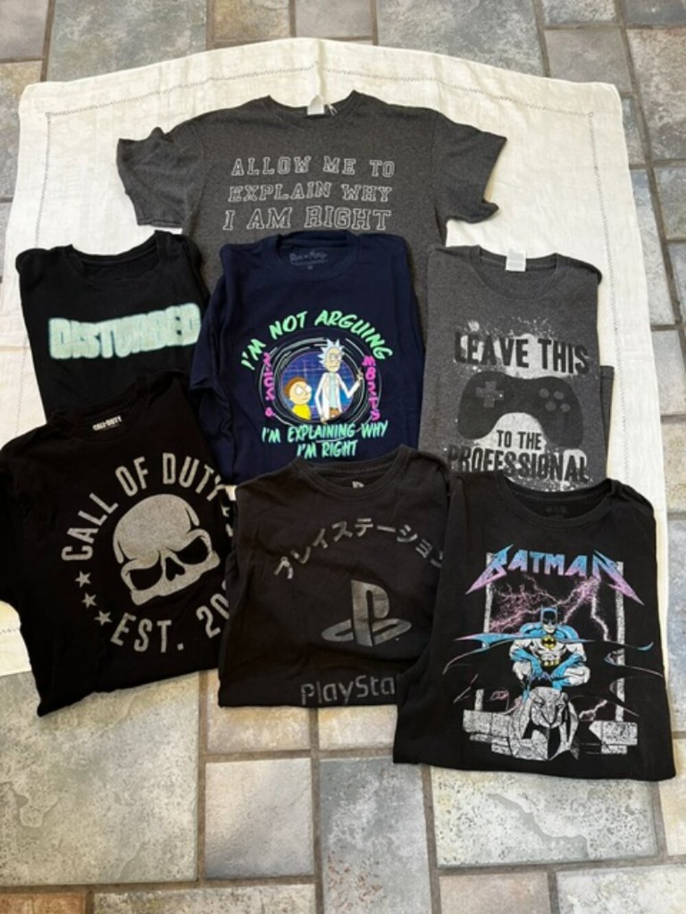 Medium Mens T-Shirt Lot of 7